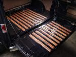 11 1950 Willys Jeep wood slat cargo floor custom tailgate trim