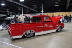 13 1968 Chevrolet C10 in show quality red and white two tone tucking chrome 5 spoke billet wheels