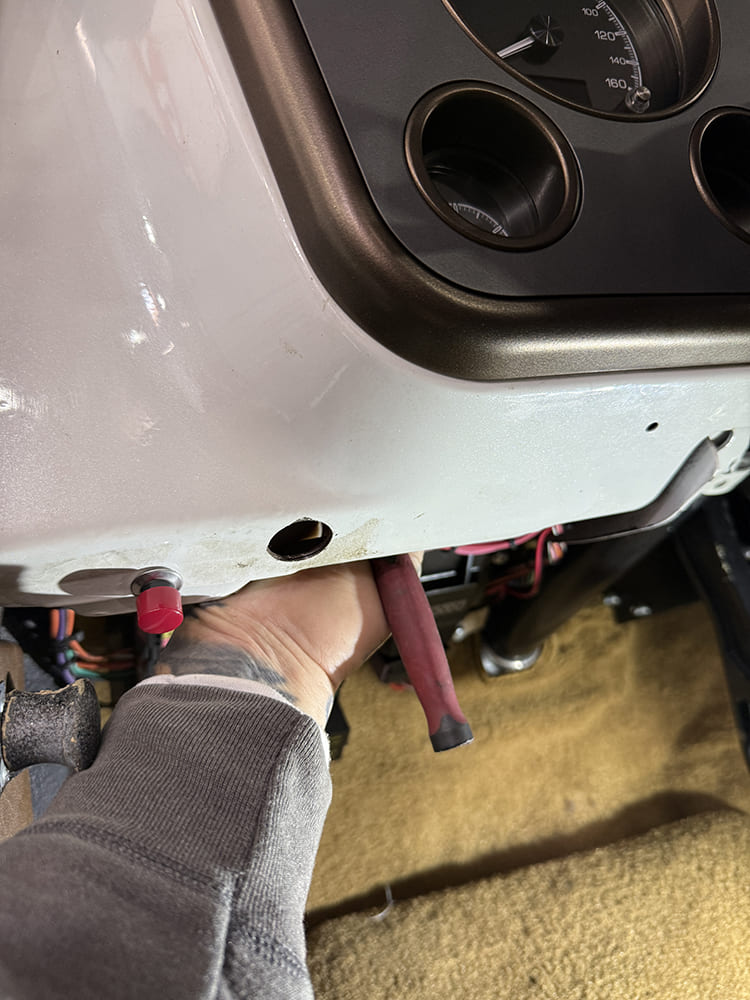 13 custom glove box door retrofit in classic chevy c10