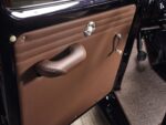 15 1950 Willys Jeep door panel brown leather manual crank handle