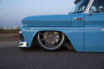 15 1965 Chevrolet C10 big brakes behind billet wheels tucked under fenders