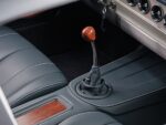 19 1963 Corvette custom interior leather wrapped shift boot wood knob contrast stitching show car detail