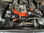 00 Clean front engine shot with serpentine drive alternator and AC installed using Billet Specialties Tru Trac kit