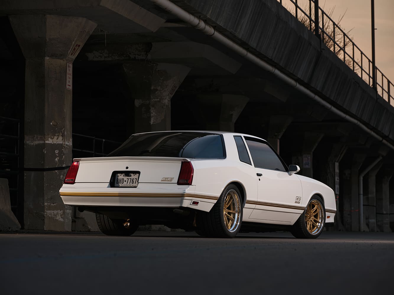 004 1987 Monte Carlo SS rear quarter shot with tinted glass and spoiler