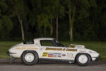 004 Side profile of 1963 Corvette drag car showing slicks chute mount and signature split rear window