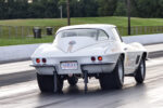 006 Launch shot of 1963 Corvette showing USA 1 plate and rear suspension setup for quarter mile runs