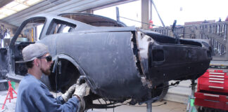 01 1965 Mustang rear quarter panel rust repair and removal