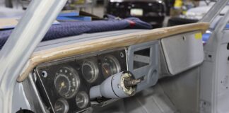 01 1967 72 c10 dash cluster install with factory gauges and primered shell
