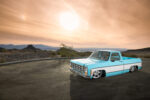 01 1973 Chevy C10 classic truck custom wheels scenic sunset location