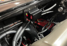 01 Custom mounted Proform variable fan controller installed near the battery for precise temperature based cooling control