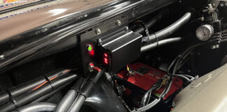 01 Custom mounted Proform variable fan controller installed near the battery for precise temperature based cooling control