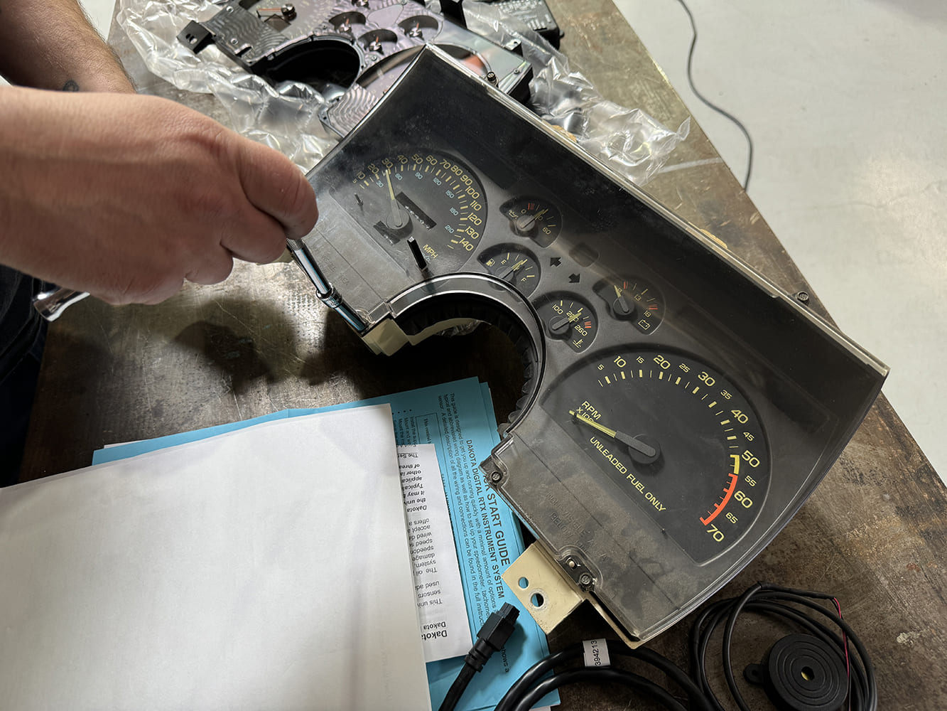010 third gen camaro stock gauge cluster disassembly with hand tools