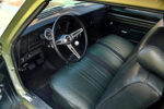 011 1969 Nova green bench seat interior Sunpro tach Hurst shifter
