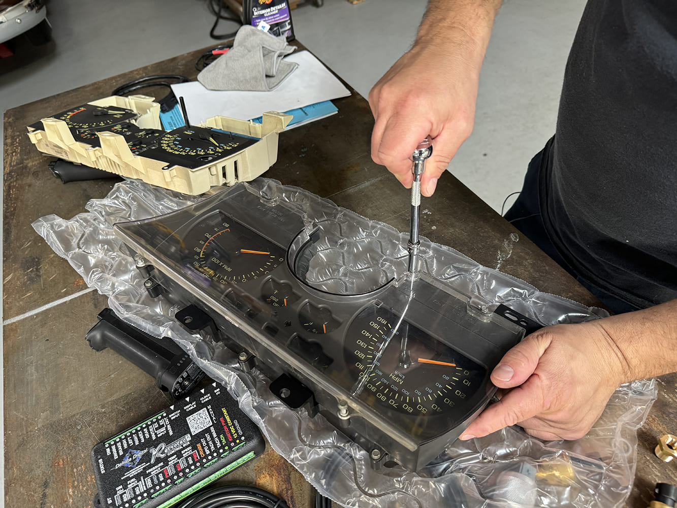 013 tightening clear cover on digital cluster retrofit camaro