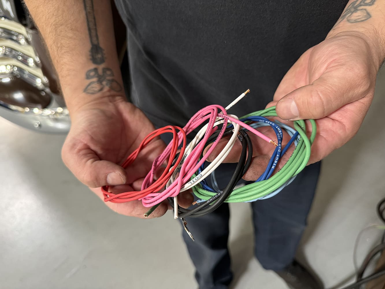 018 multicolor automotive gauge wiring bundle for custom install
