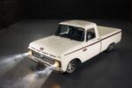 03 1966 Ford F 100 hood detail California black plate