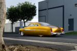 04 1951 Mercury Custom with shaved trim and integrated tail fins in sleek custom form