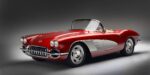04 1962 Corvette front quarter reveals quad headlights polished grille and sculpted fiberglass contours