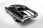 04 1970 Chevelle rear white stripes chrome bumper flush glass