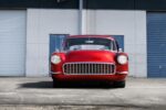 05 1955 Chevy Custom front shows billet grille and custom smoothed hood and fenders