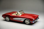 07 1962 Corvette from above shows sculpted rear deck and two tone leather interior