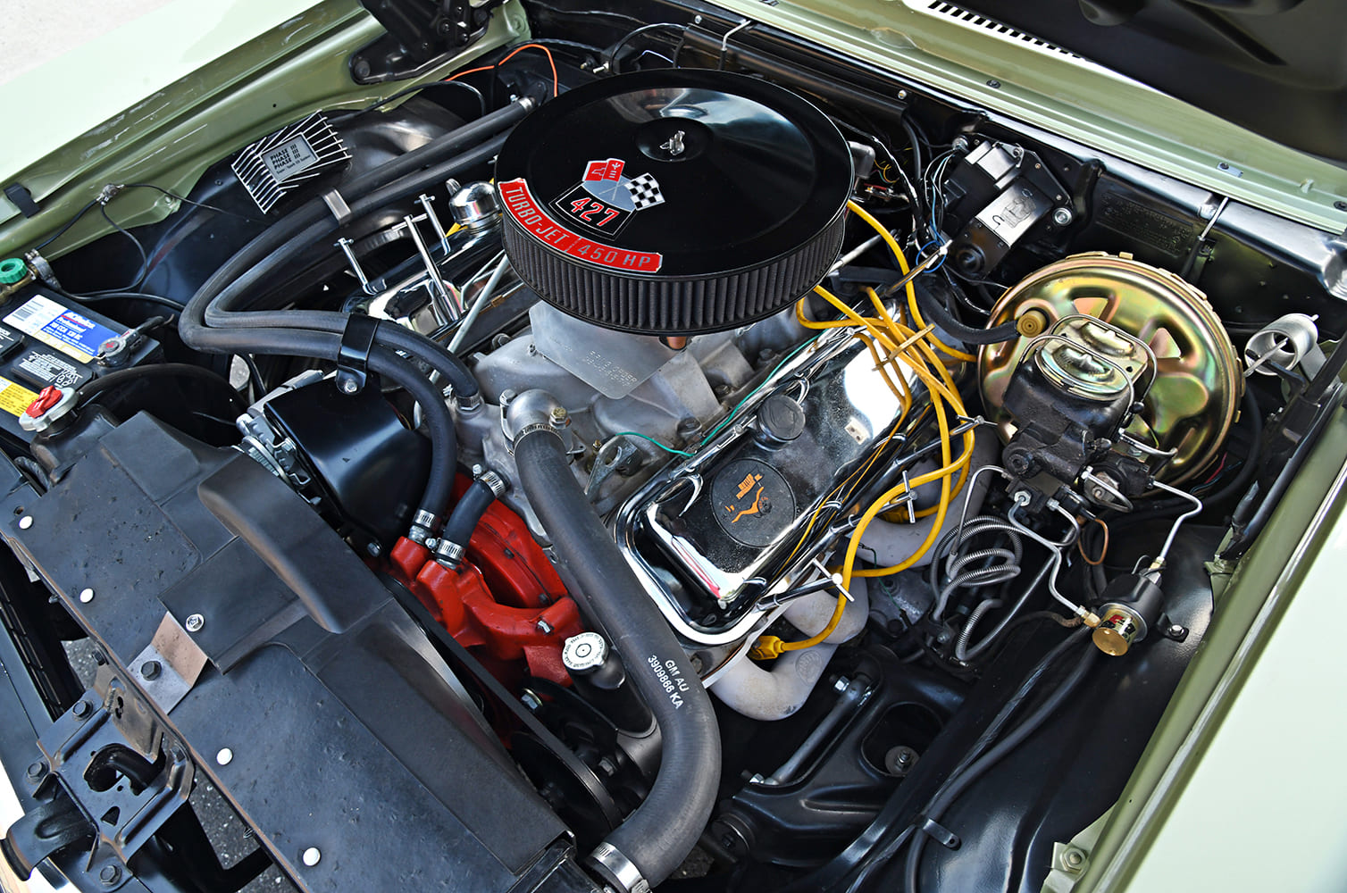 07 1969 Nova Edelbrock intake HEI ignition big block engine