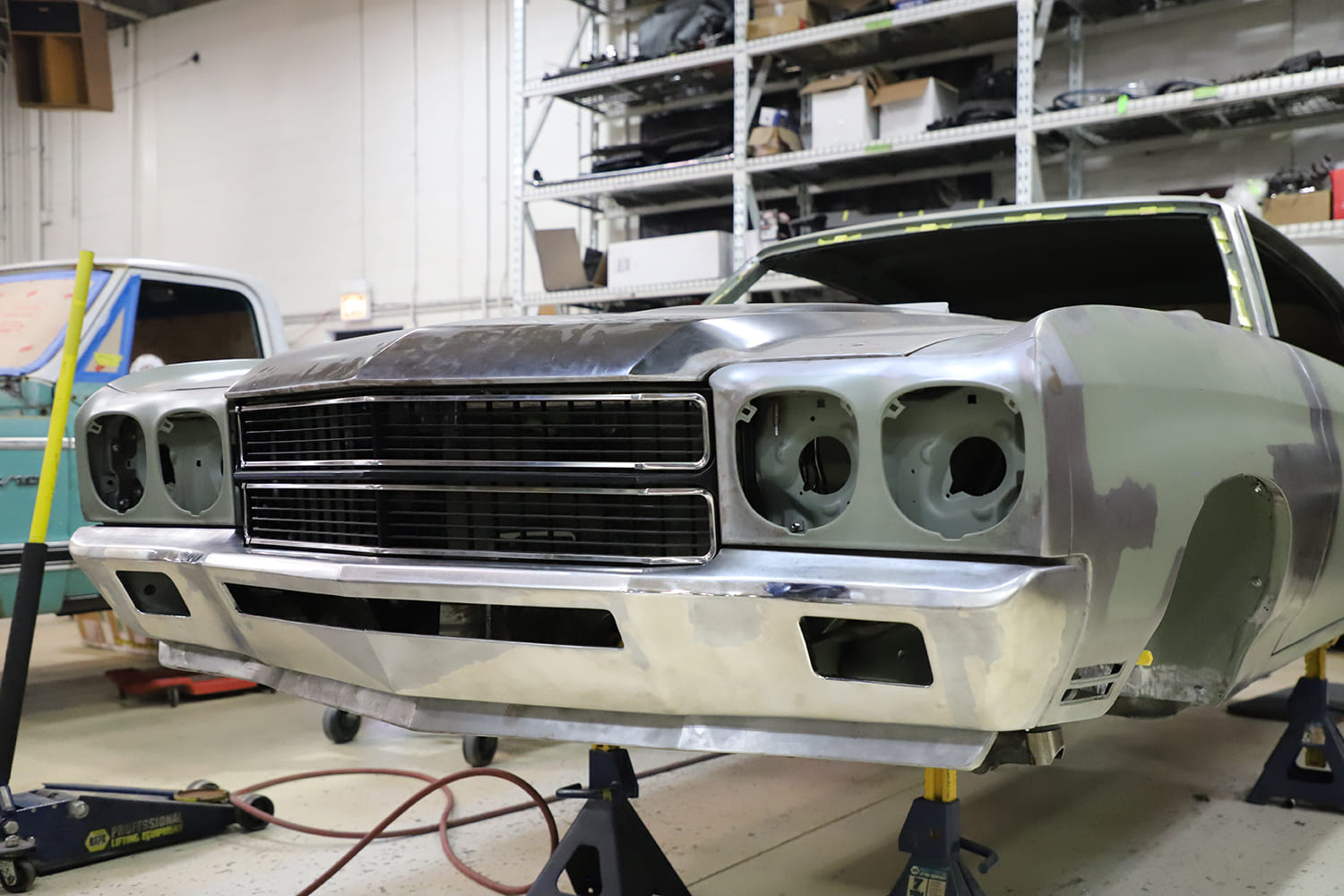 09 1970 Chevelle full mock up with custom metalwork and smoothed bumper