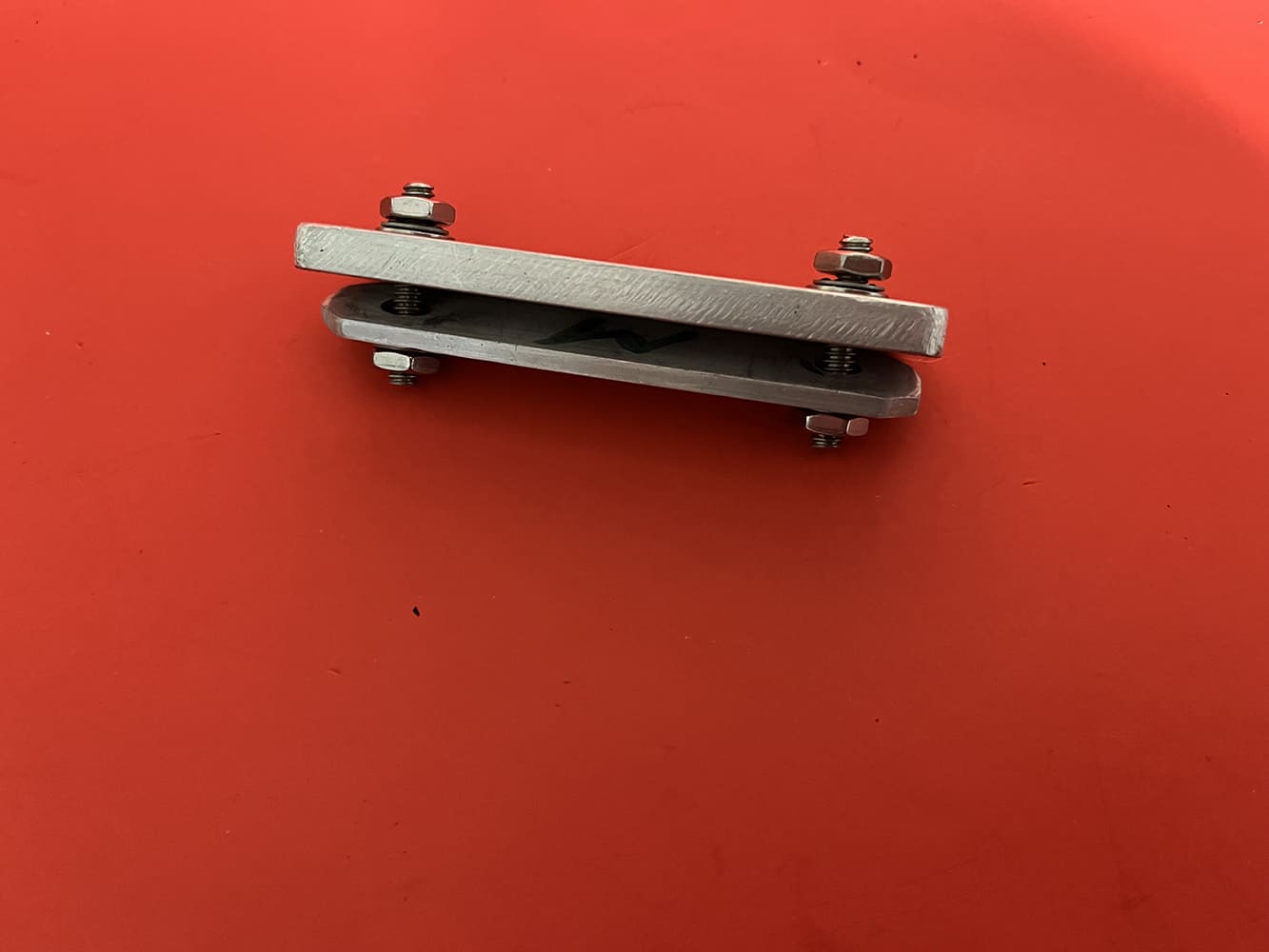 09 Metal retaining plate bracket fabricated for mounting Proform controller assembly