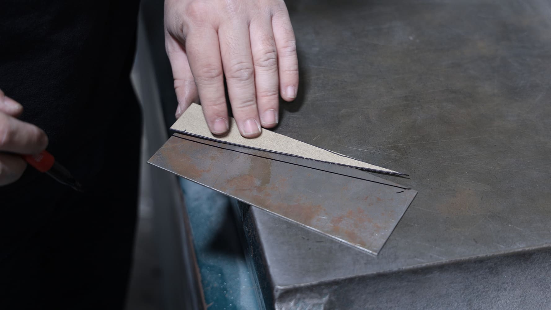 12 custom dash filler panel traced to steel from c10 template