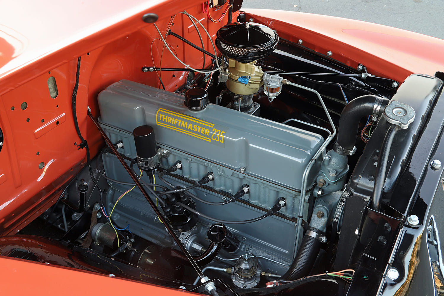 14 1954 Chevrolet 3100 Thriftmaster 235 engine straight six restored inline classic truck motor