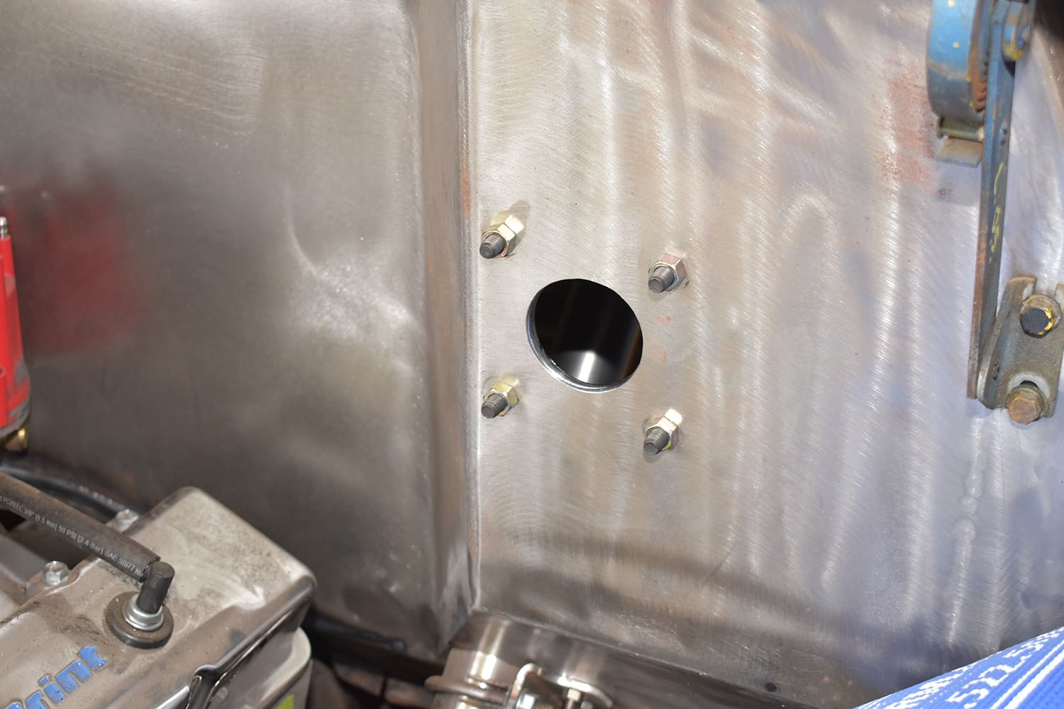 14 cpp electroboost firewall prep hole and stud alignment