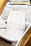 15 1951 Mercury Custom front seat with vertical pleats and gold accent stitching