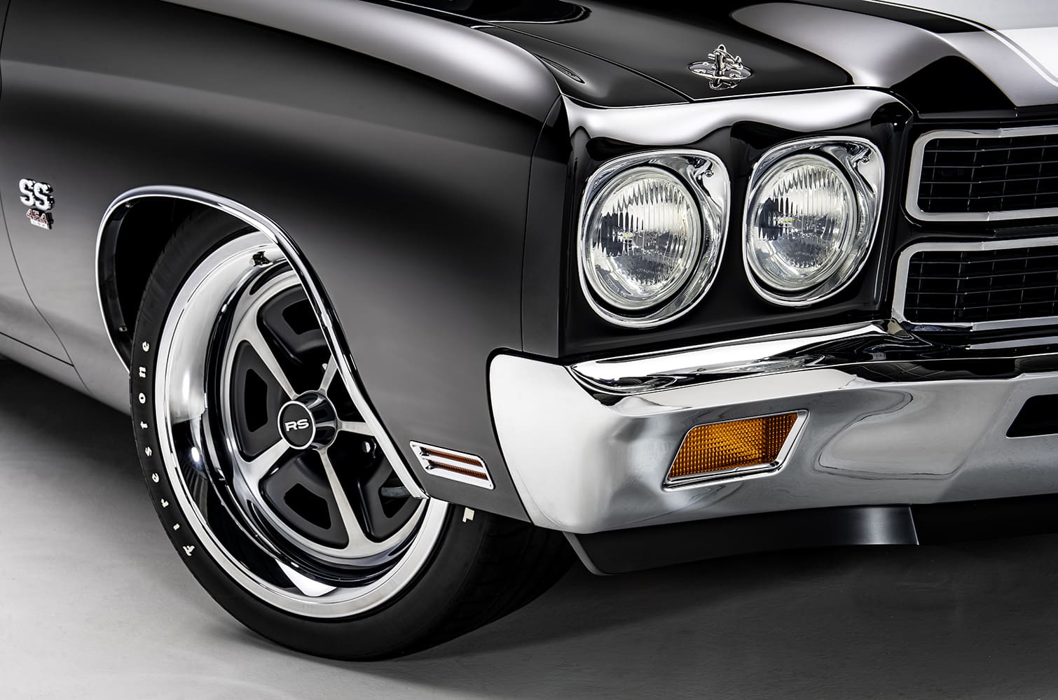 17 1970 Chevelle SS RS wheels Firestone tires quad headlamps