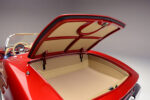 19 1962 Corvette trunk is fully upholstered in tan with body colored lid framing