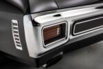 21 1970 Chevrolet Chevelle SS rear closeup with chrome bumper vertical vents and boxed taillight housing
