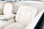 22 1951 Mercury Custom front and rear seats in white leather with gold piping and pin detail