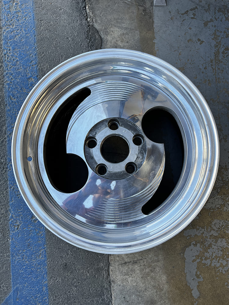 26 Same Slater wheel polished to high shine for restoration prep