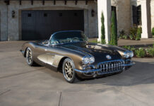 001 1959 Corvette restomod bronze silver custom wheels