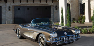 001 1959 Corvette restomod bronze silver custom wheels