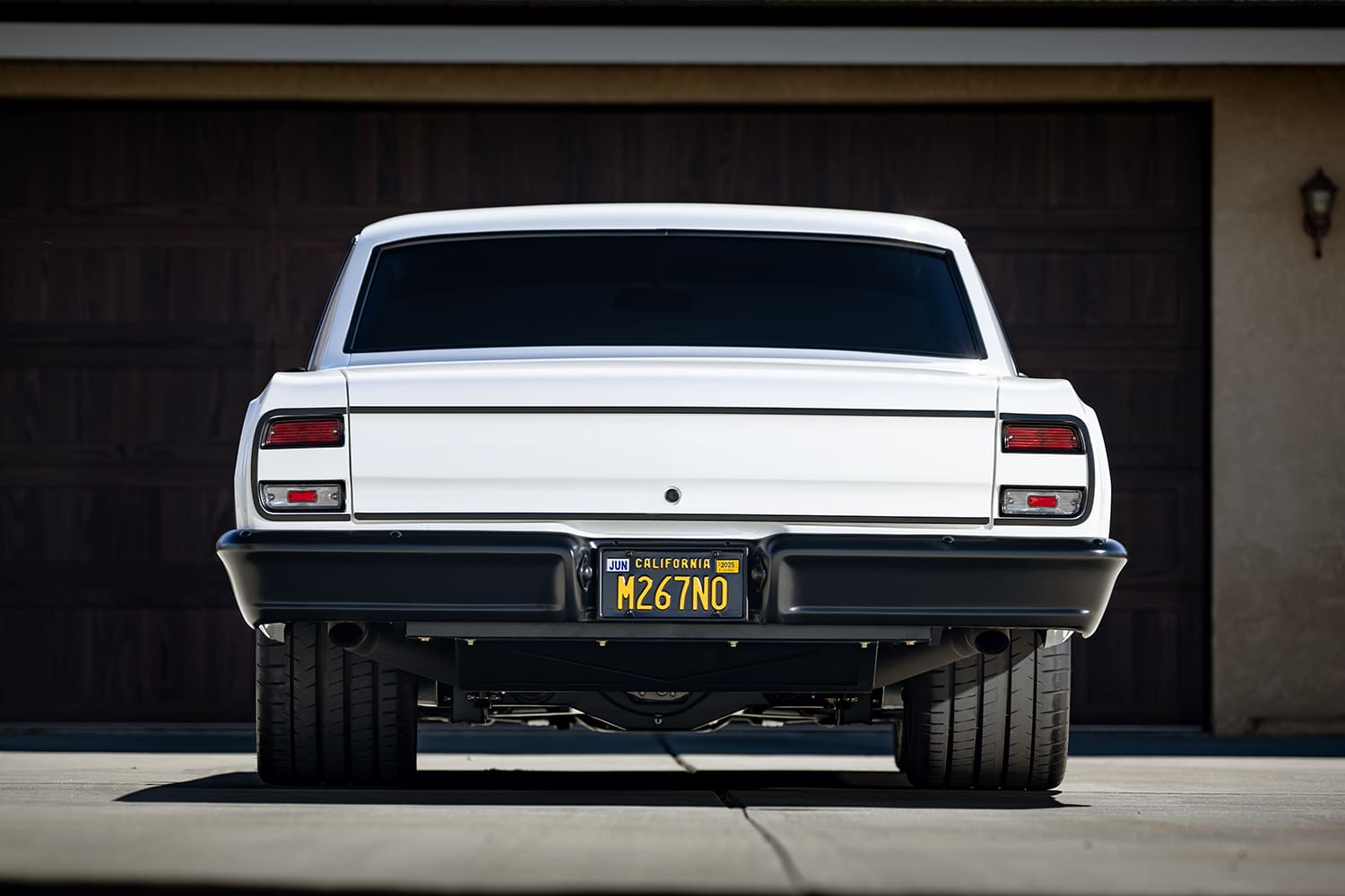 006 1964 chevelle rear view shaved trunk LED tail lights custom body