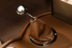 012 1959 Corvette chrome shifter brown leather boot detail