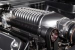 012 1966 Chevy Nova Whipple supercharged LS engine with black billet pulley