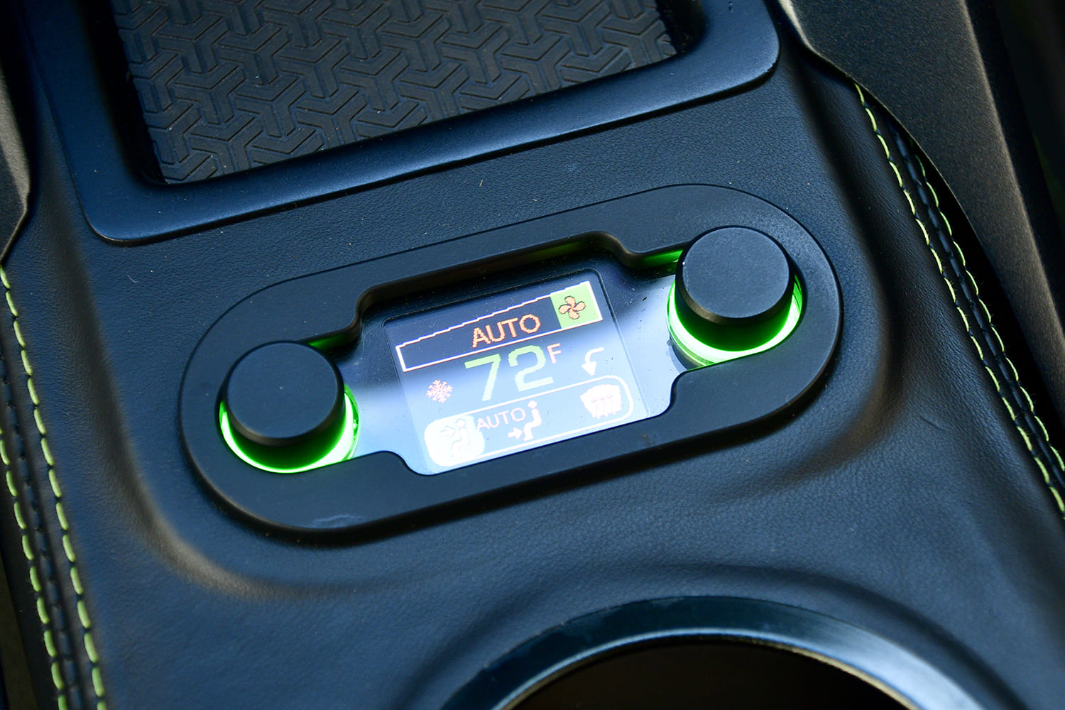 013 1968 Chevy Nova includes climate control with LED backlighting and dual rotary knobs