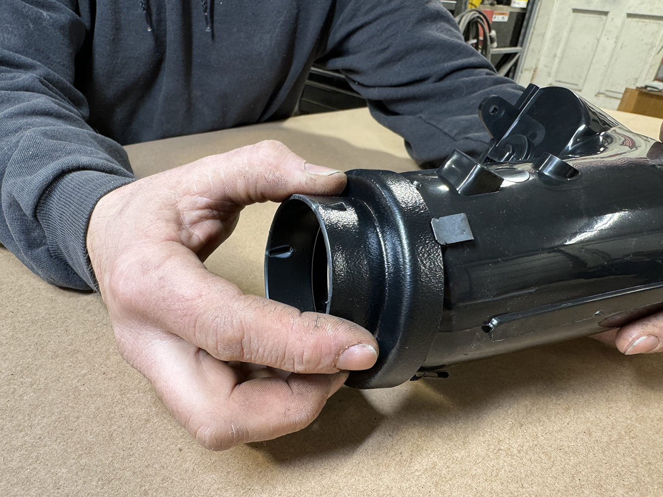 021 Fitting a foam seal ring around HVAC duct for the 1971 Camaro dash assembly
