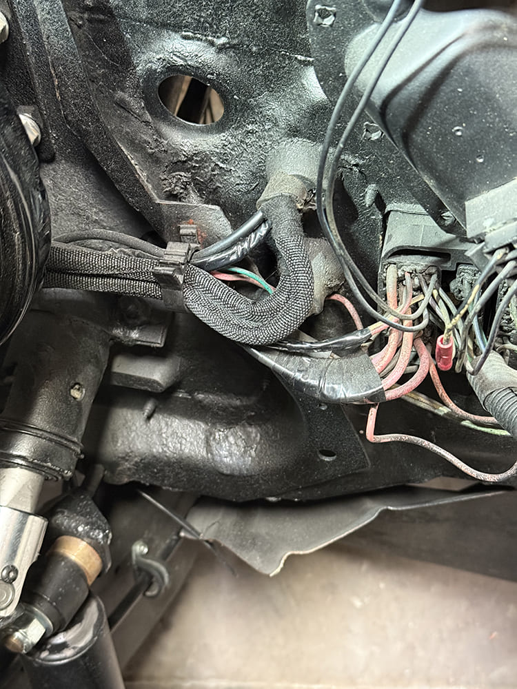 09 1973 1987 chevy c10 firewall wiring routing during dakota digital gauge install