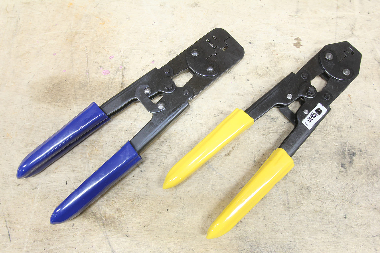 11 Two terminal crimping tools for open barrel and weather pack connectors