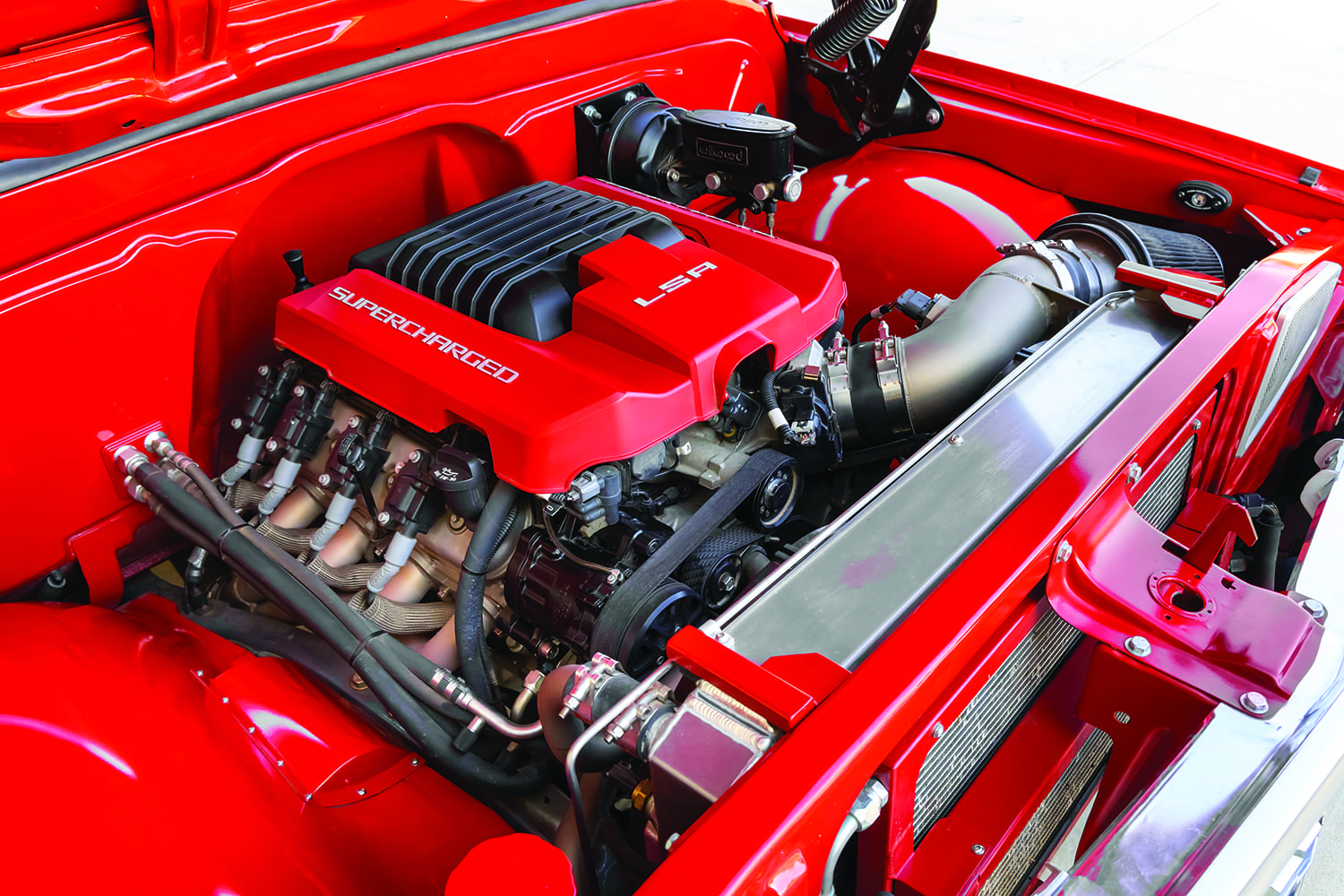 12 1972 Chevy C10 LSA supercharged engine swap custom headers Wilwood master cylinder performance build