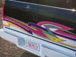 18 1993 Chevy OBS tailgate 90s lowrider airbrush neon graphics INDKLR license plate show truck