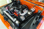 19 1966 Chevy Suburban features a small block Chevy engine with finned valve covers and serpentine belt system