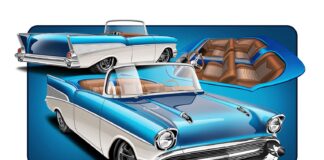 001 1957 chevy bel air rendering